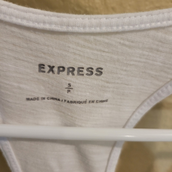 Express Women Racerback White Band of Lovers Tank top size Small - Picture 5 of 6